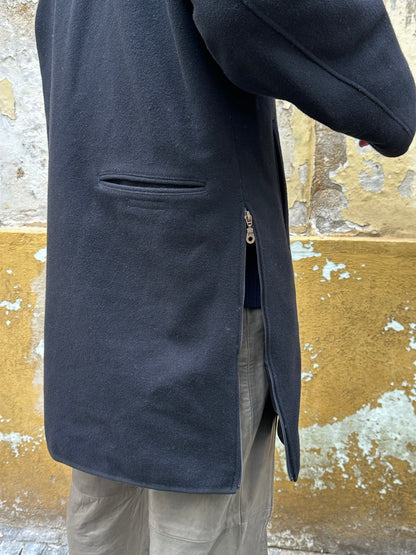 Black wool coat