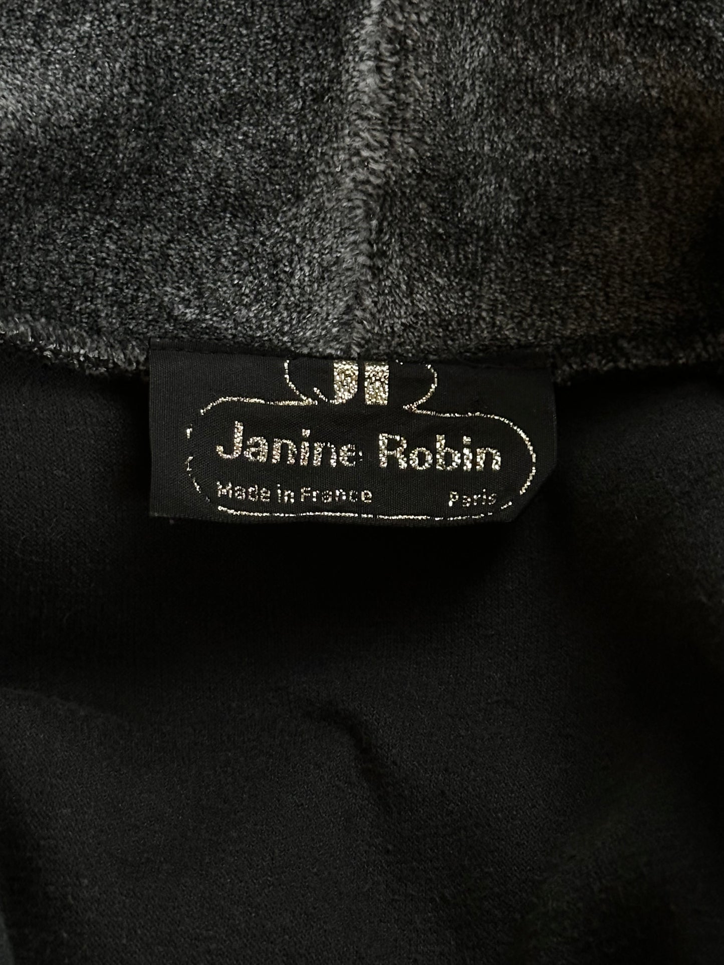 1980s French pile velours jumpsuit