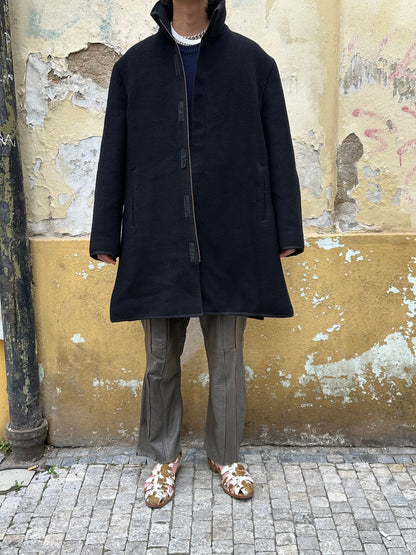 Black wool coat