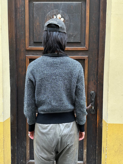 1980s Wool Zip up Jumper