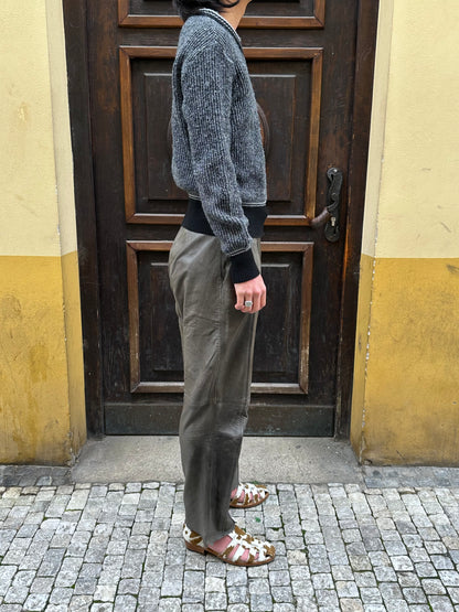 1980s Wool Zip up Jumper