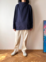 Vintage smock ヴィンテージ スモック Navy ユーロ古着 ヨーロッパ古着 プラハ 古着屋 Praha Prague Vintage store