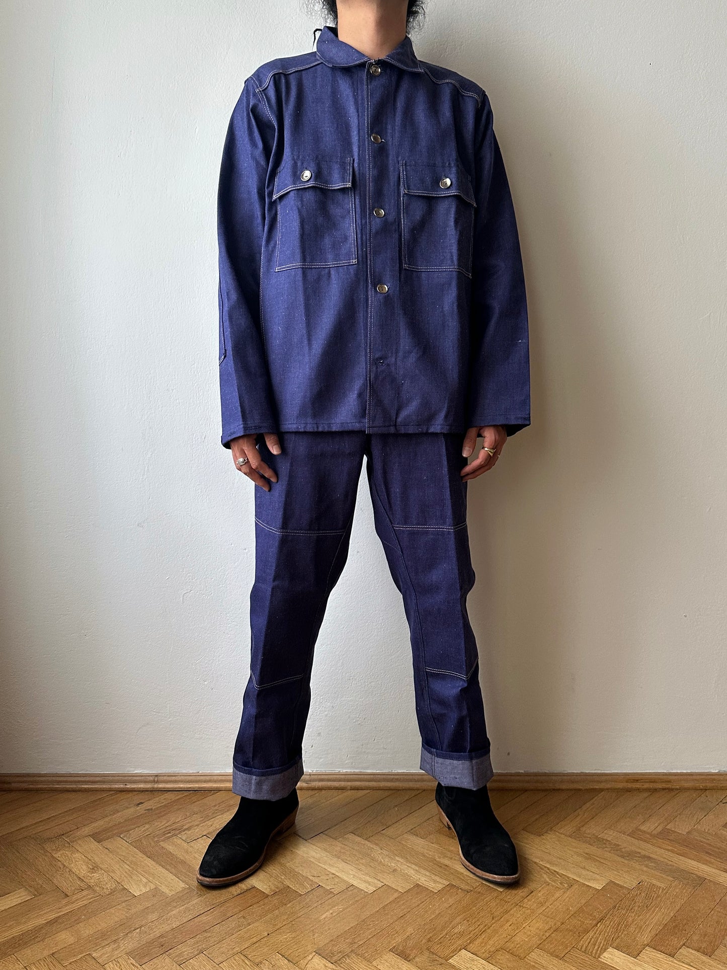 Vintage East German Denim Workwear Set-Up