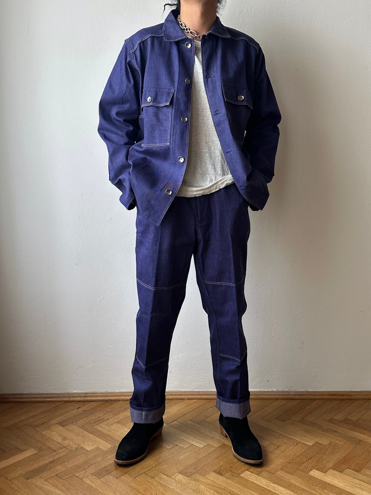 Vintage East German Denim Workwear Set-Up