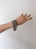 GAS vintage silver tone metal bracelet accessory jewelry ヴィンテージ シルバージュエリー シルバーブレスレット チェーンブレスレット シルバー925