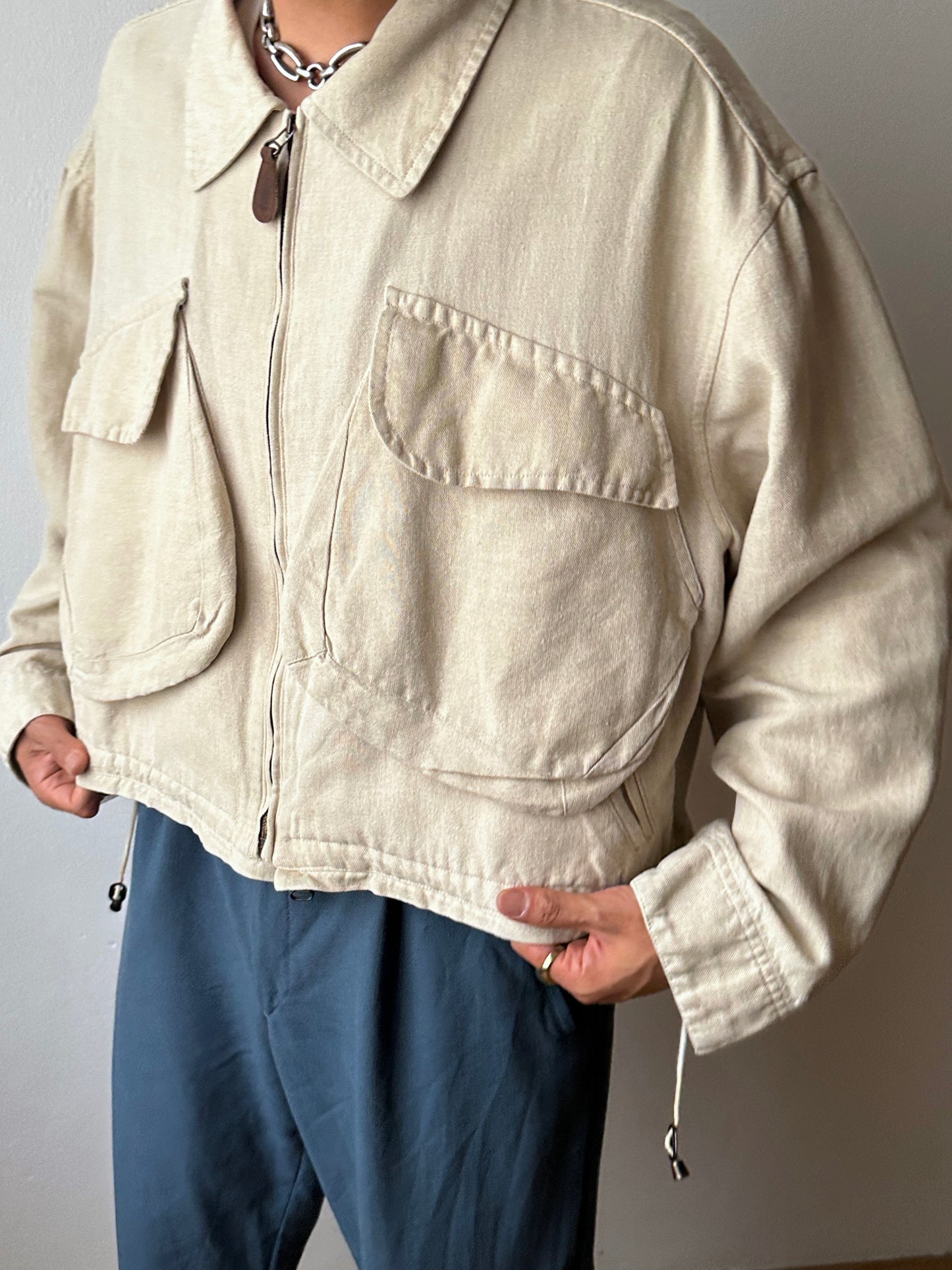 1990s Italy Linen jacket