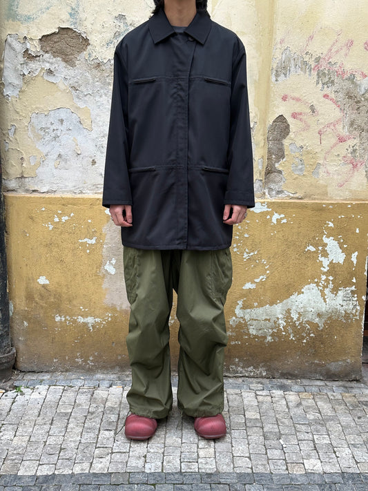 Early 00s Black poly jacket