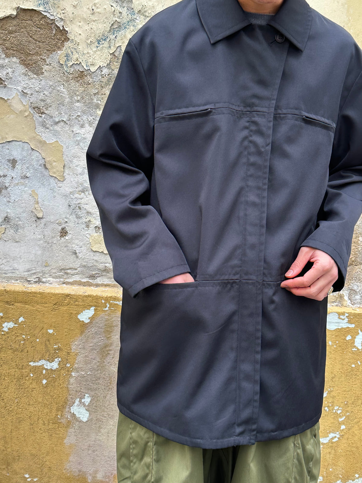 Early 00s Black poly jacket
