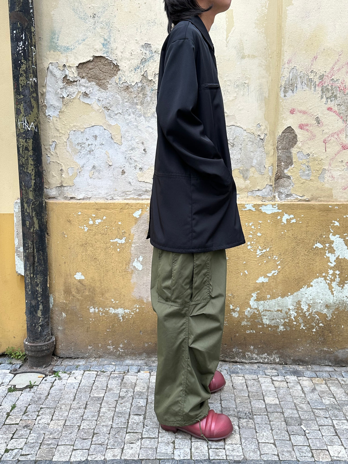 Early 00s Black poly jacket