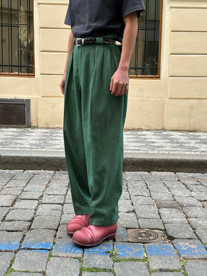 1980s Houndstooth trousers - w35