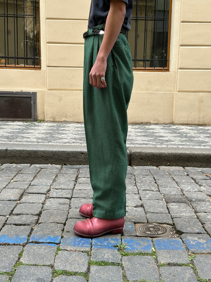1980s Houndstooth trousers - w35