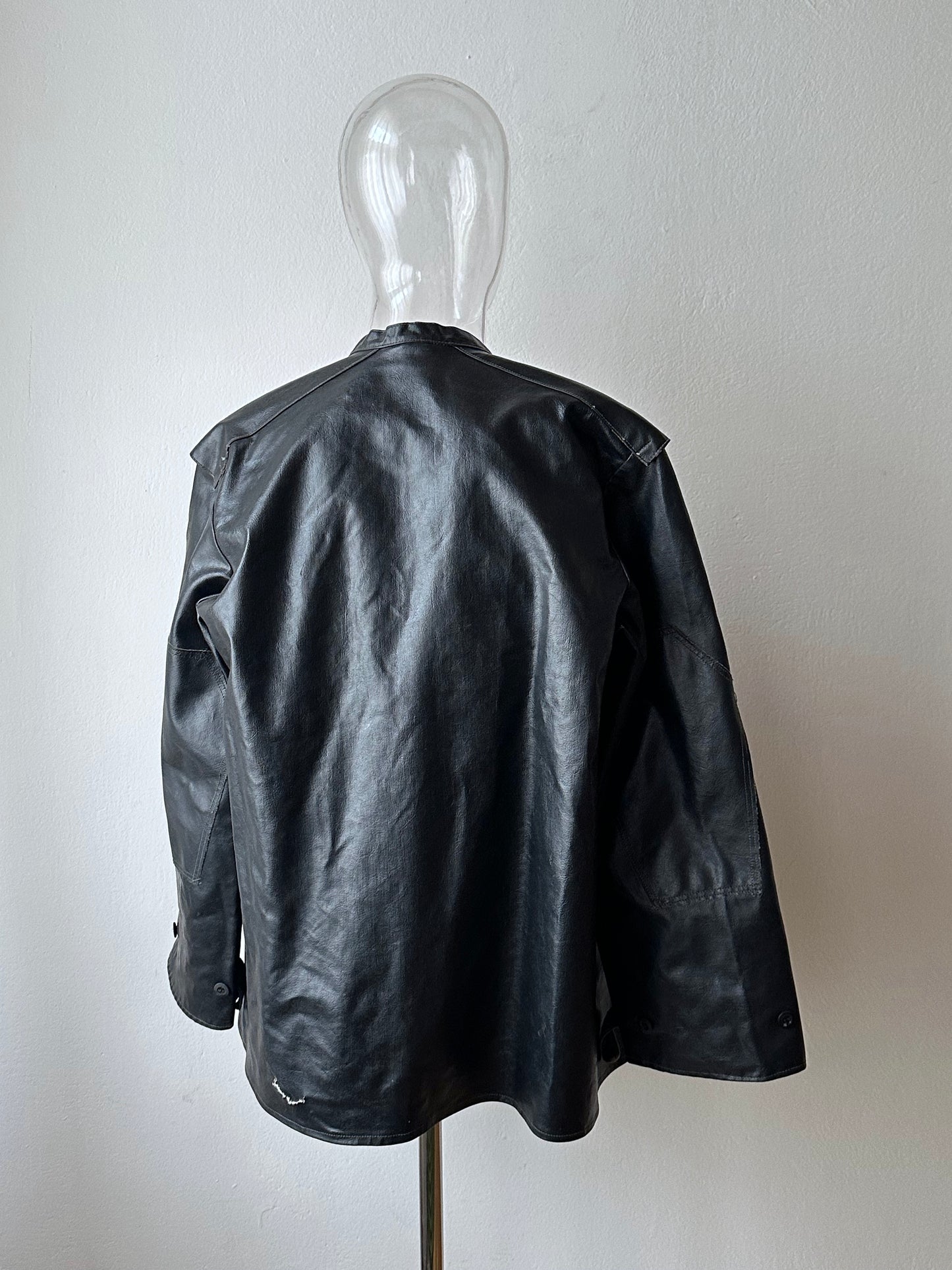 Vintage East German PVC Work Jacket