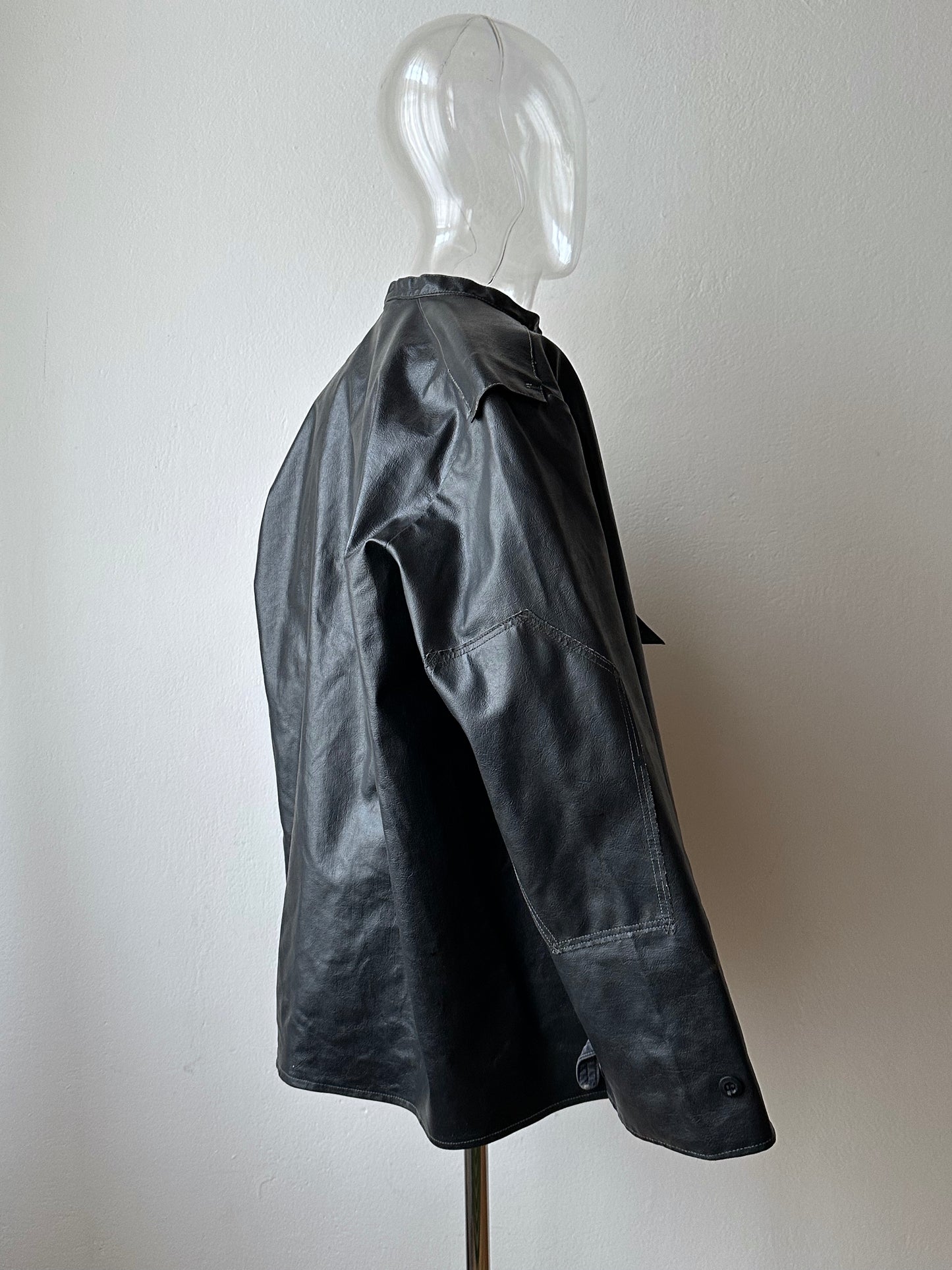 Vintage East German PVC Work Jacket
