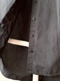 black high-gauge cotton shirt