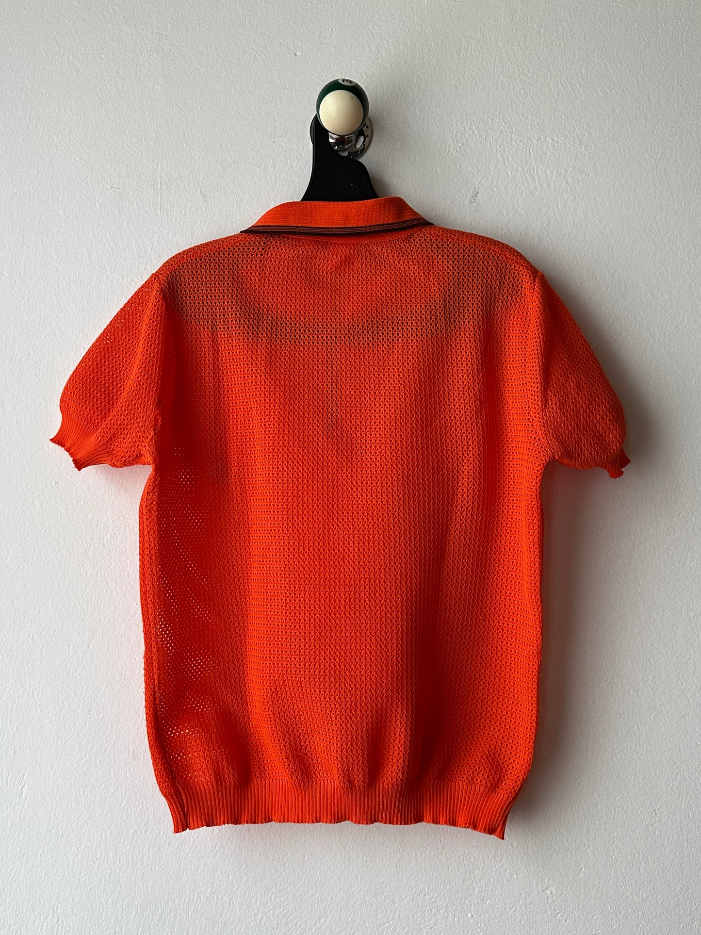 1980s Mesh Polo Shirt - M
