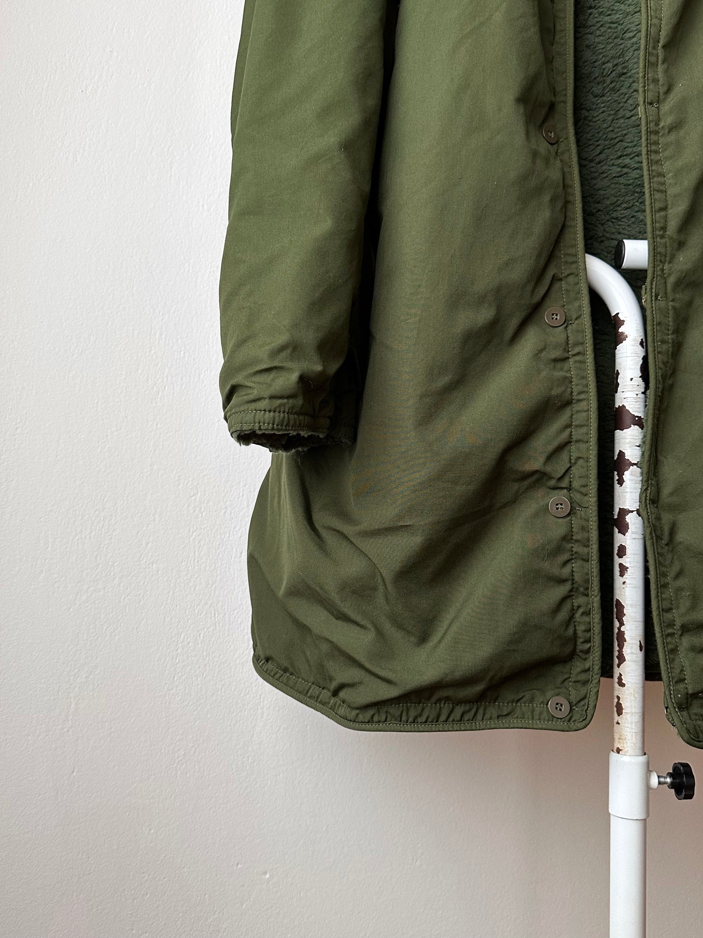 Swedish army M59 field coat with boa liner