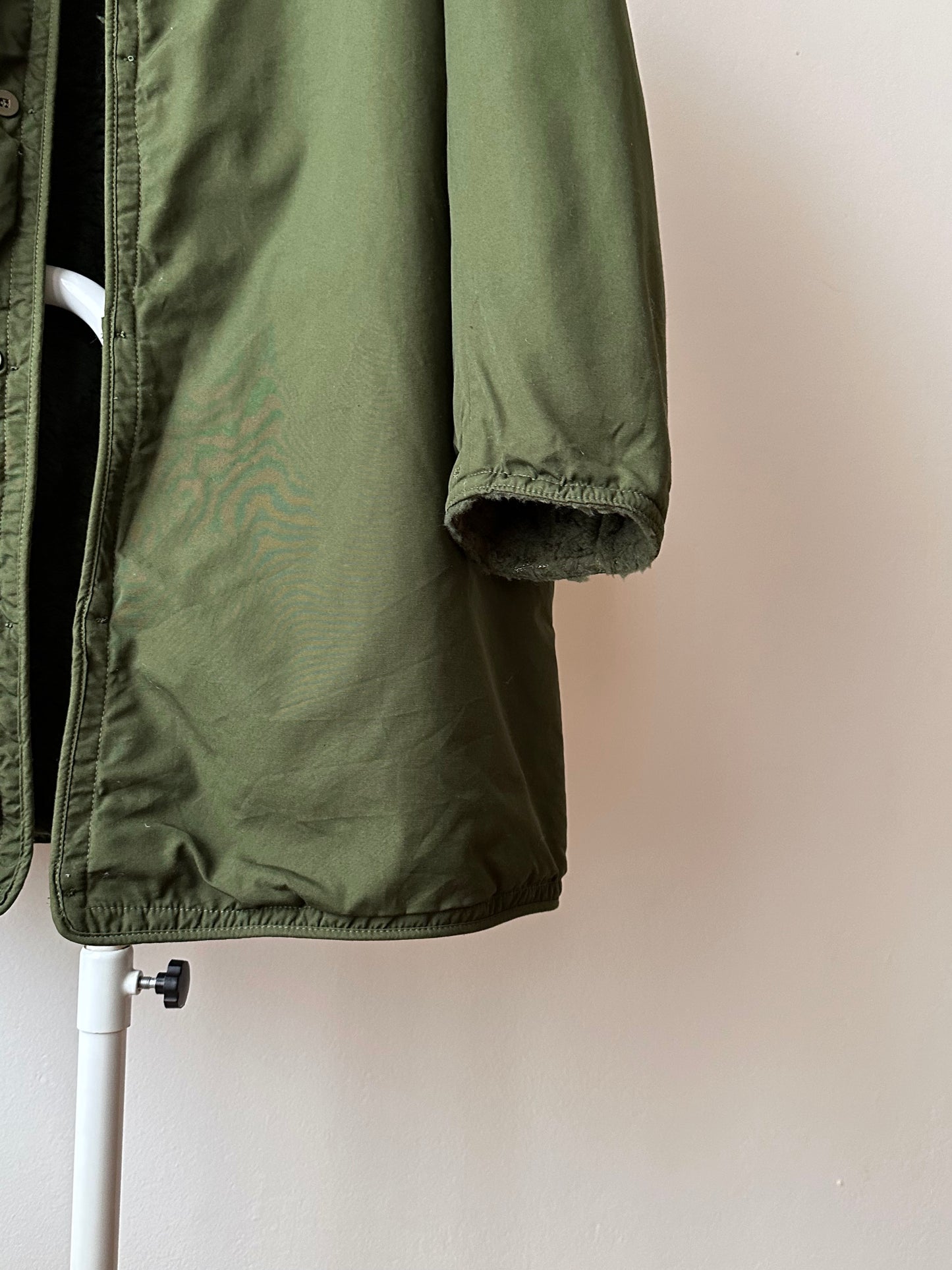 Swedish army M59 field coat with boa liner