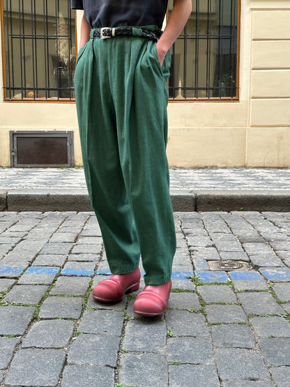 1980s Houndstooth trousers - w35