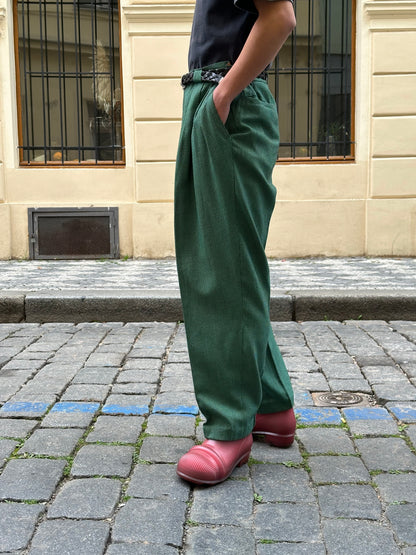 1980s Houndstooth trousers - w35
