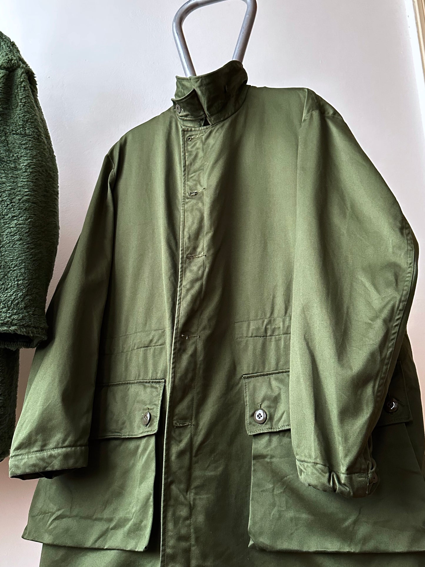 Swedish army M59 field coat with boa liner