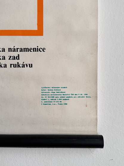 1988 Czechoslovak body measurement school chart