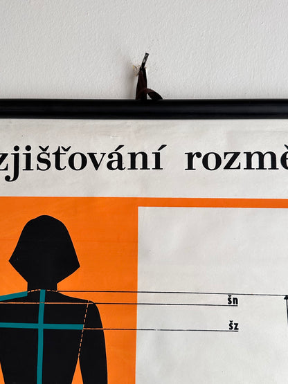 1988 Czechoslovak body measurement school chart
