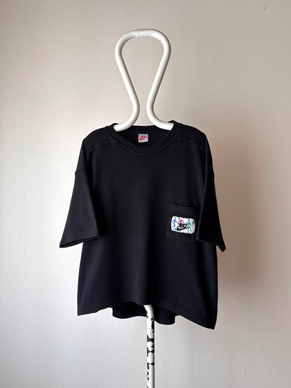 90's Nike 90年代 ナイキ sweatshirt スウェット シャツ 半袖 Vintage ヴィンテージ Made in Italy イタリア製 Praha Prague Vintage store プラハ 古着屋 古着 ユーロ古着 ヨーロッパ古着