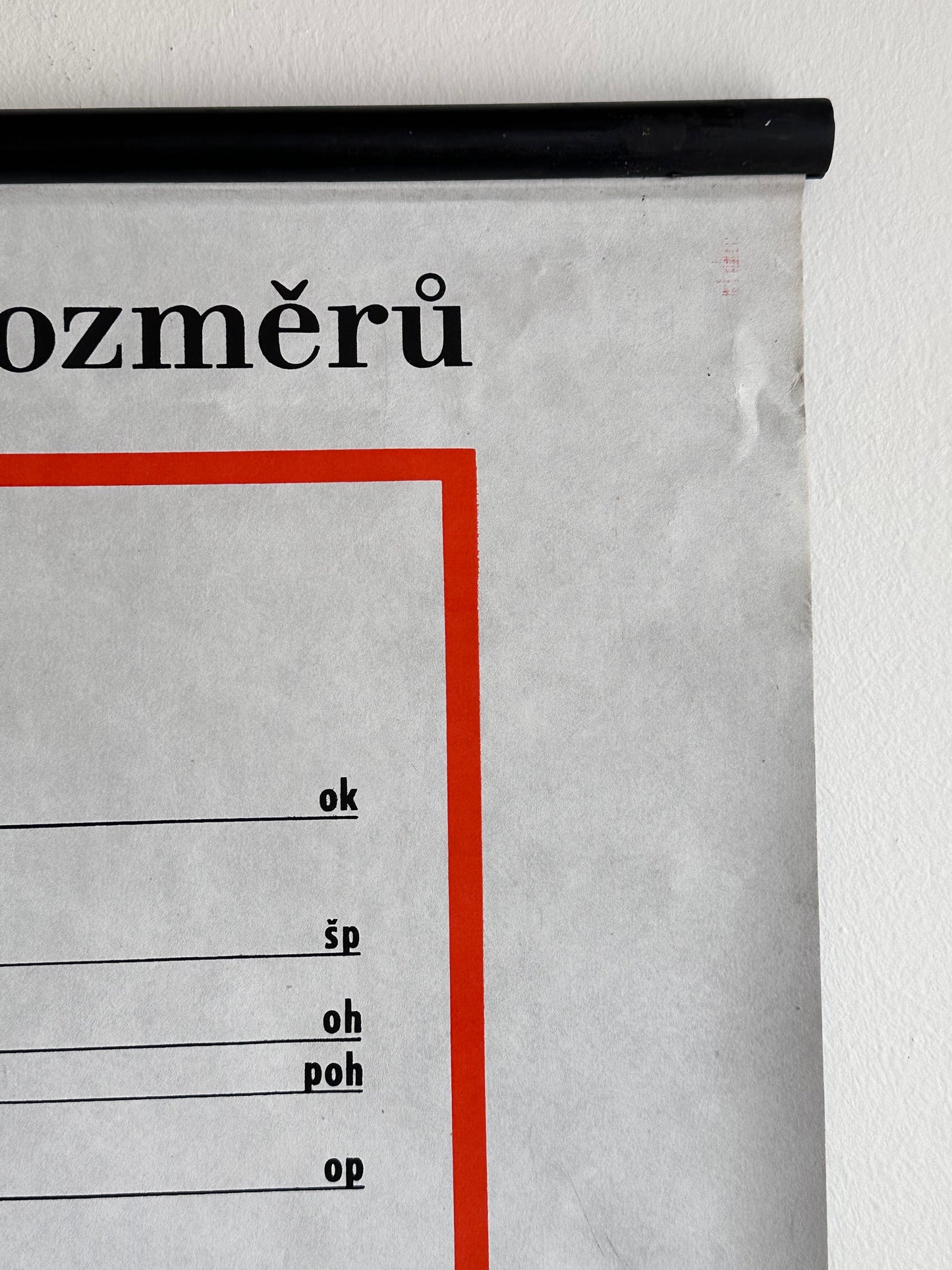 1988 Czechoslovak body measurement school chart