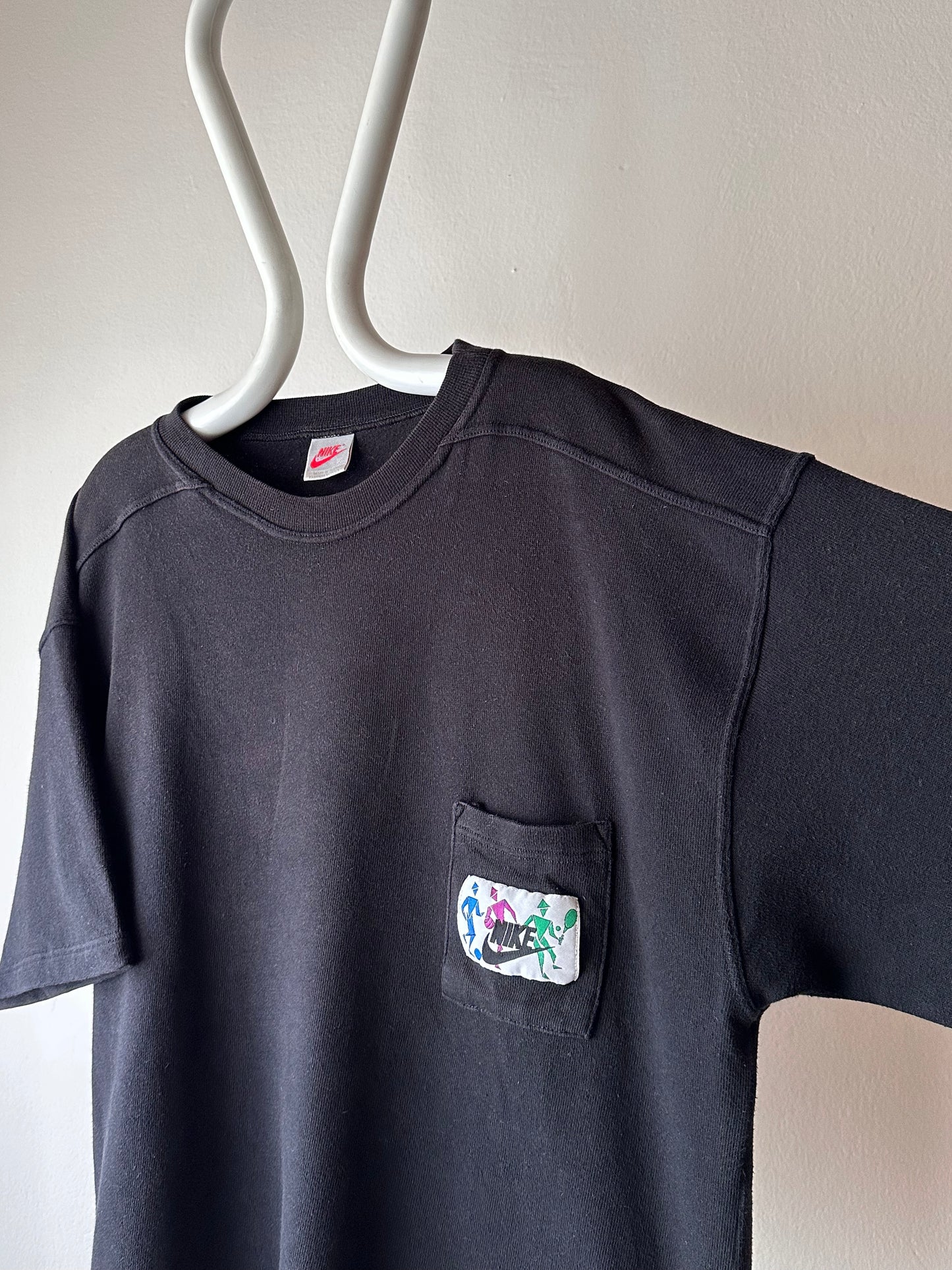 90's Nike 90年代 ナイキ sweatshirt スウェット シャツ 半袖 Vintage ヴィンテージ Made in Italy イタリア製 Praha Prague Vintage store プラハ 古着屋 古着 ユーロ古着 ヨーロッパ古着