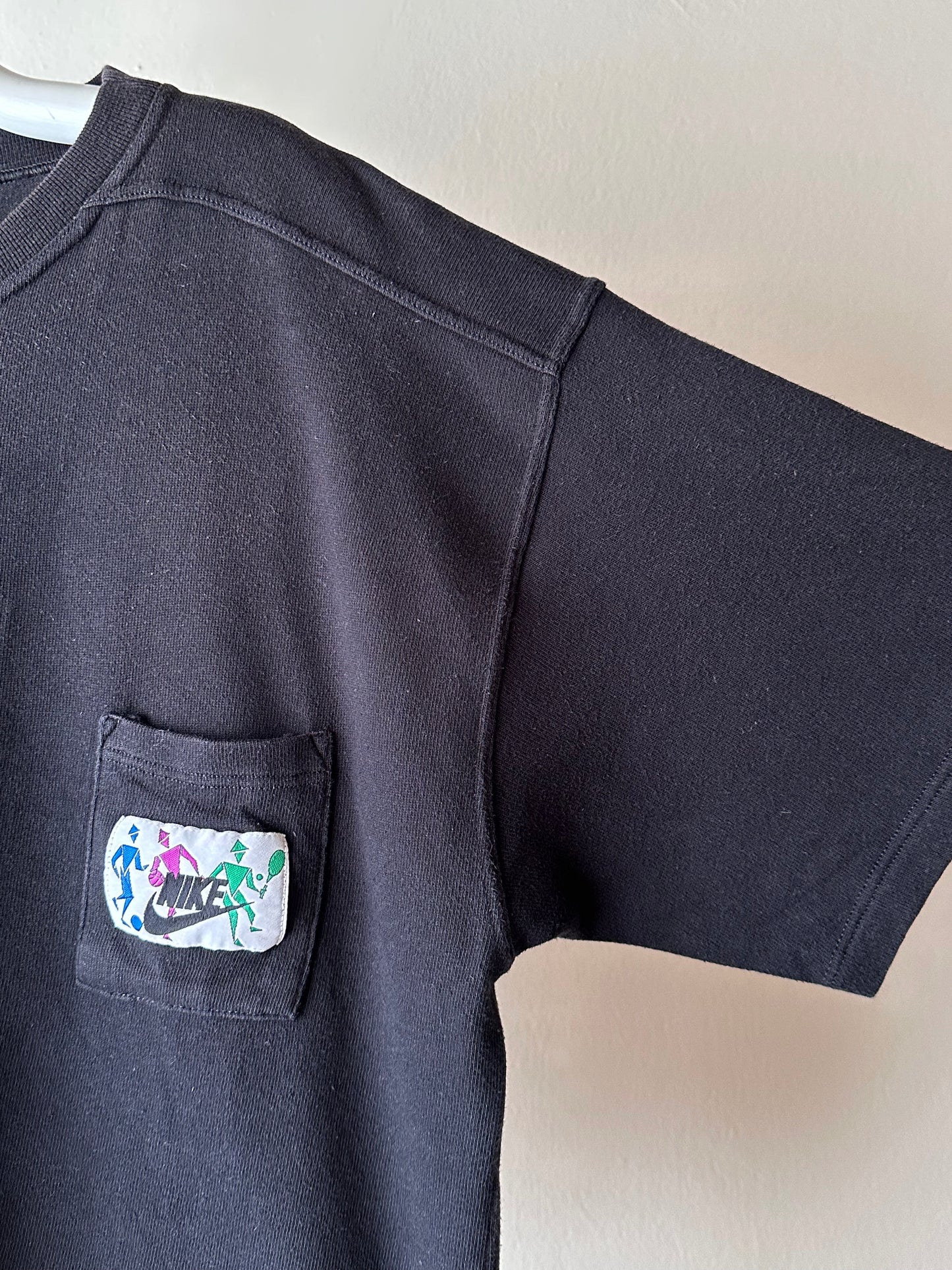 90's Nike 90年代 ナイキ sweatshirt スウェット シャツ 半袖 Vintage ヴィンテージ Made in Italy イタリア製 Praha Prague Vintage store プラハ 古着屋 古着 ユーロ古着 ヨーロッパ古着