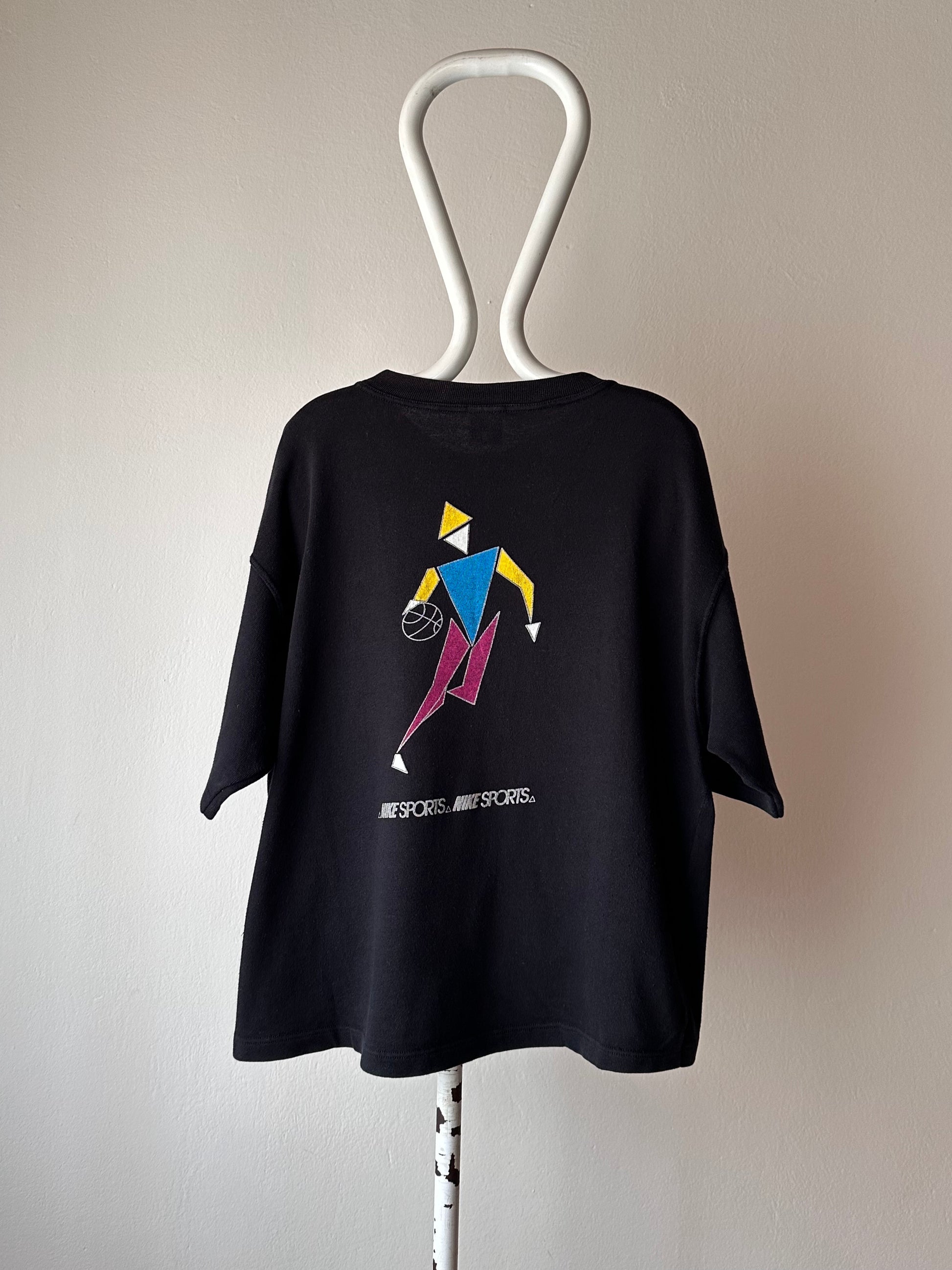 90's Nike 90年代 ナイキ sweatshirt スウェット シャツ 半袖 Vintage ヴィンテージ Made in Italy イタリア製 Praha Prague Vintage store プラハ 古着屋 古着 ユーロ古着 ヨーロッパ古着