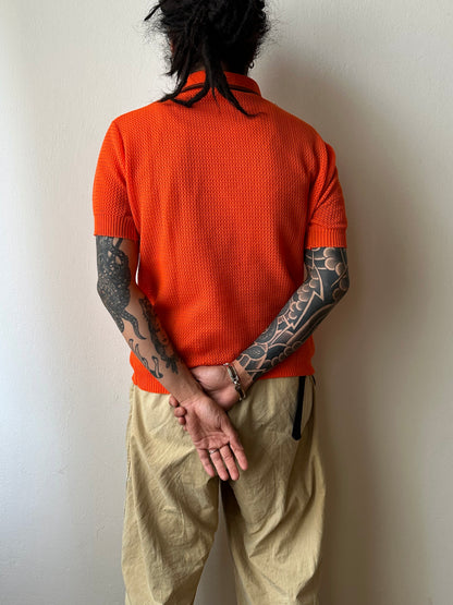 1980s Mesh Polo Shirt - M