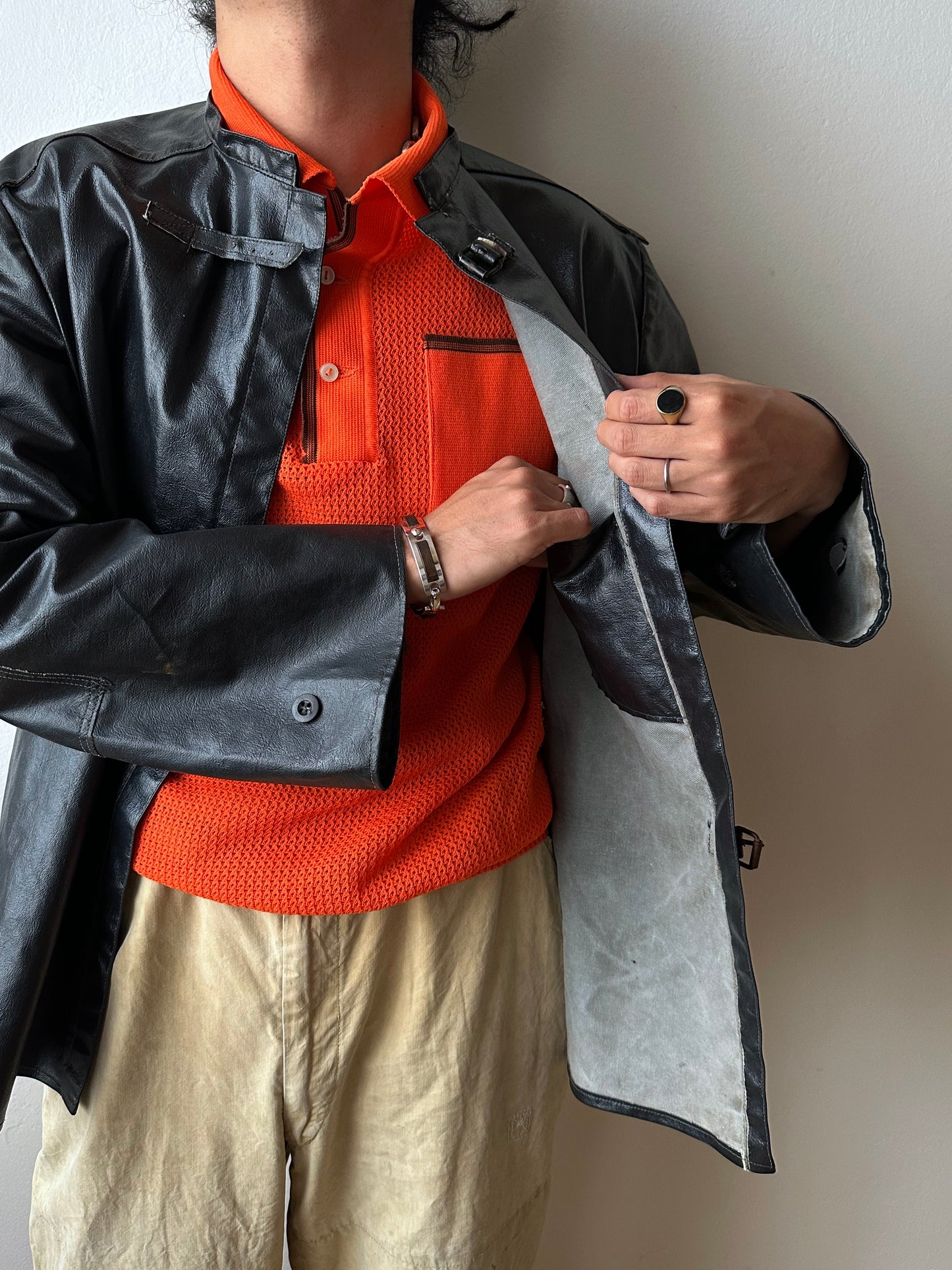 Vintage East German PVC Work Jacket