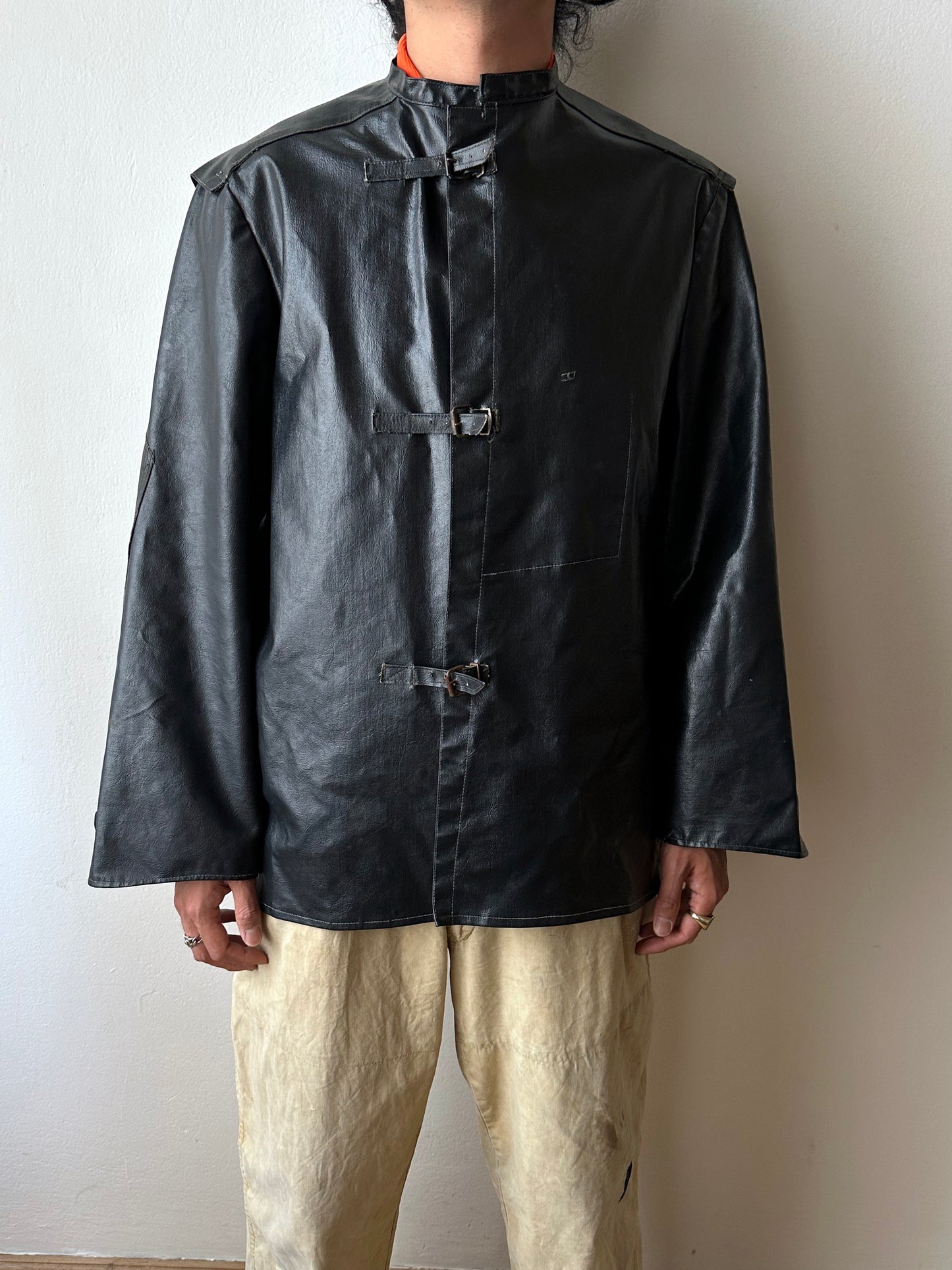 Vintage East German PVC Work Jacket