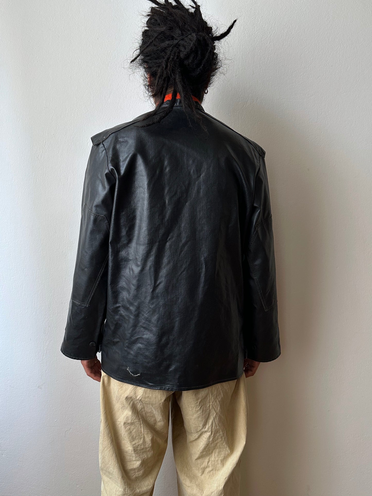 Vintage East German PVC Work Jacket