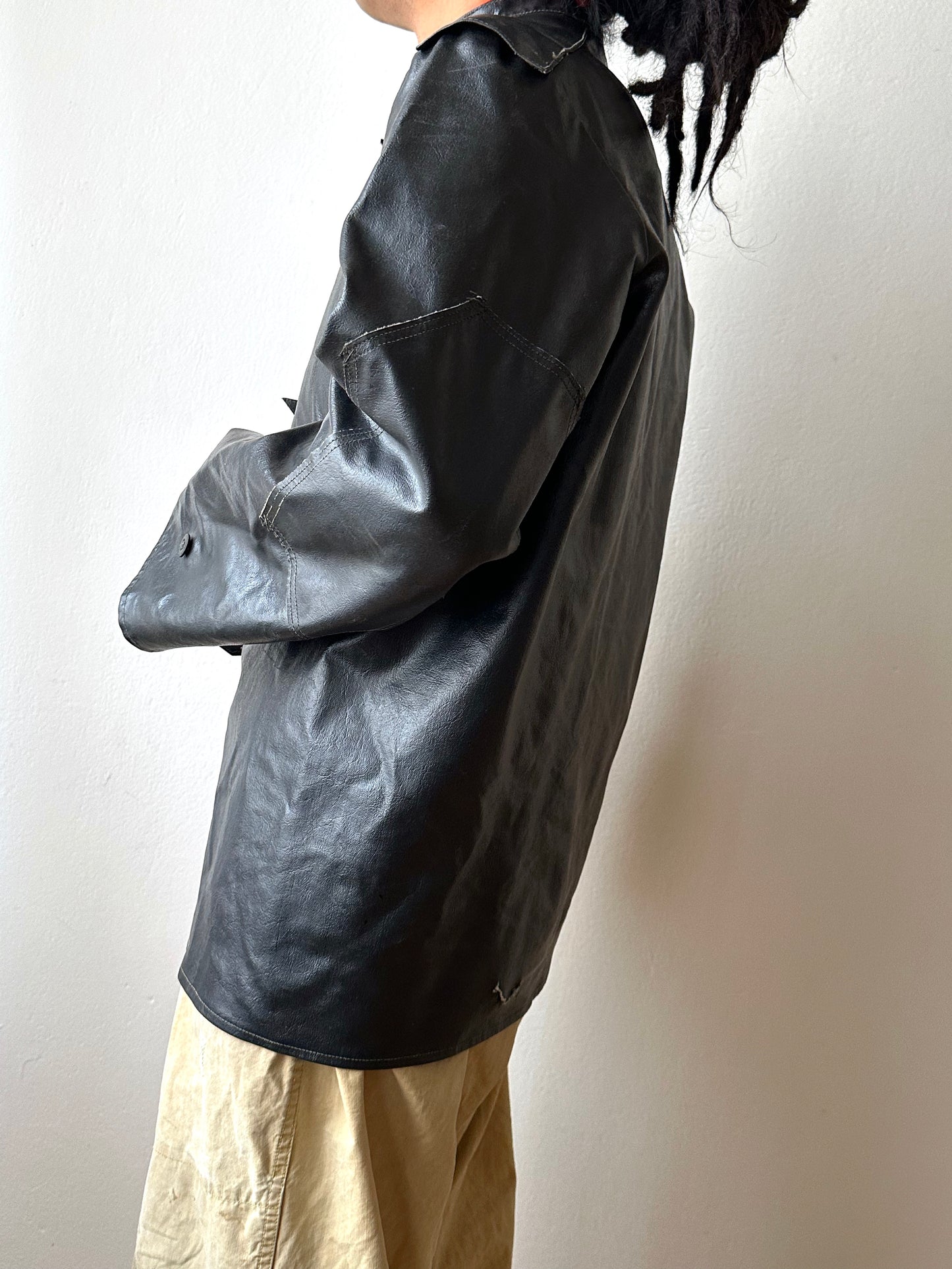 Vintage East German PVC Work Jacket