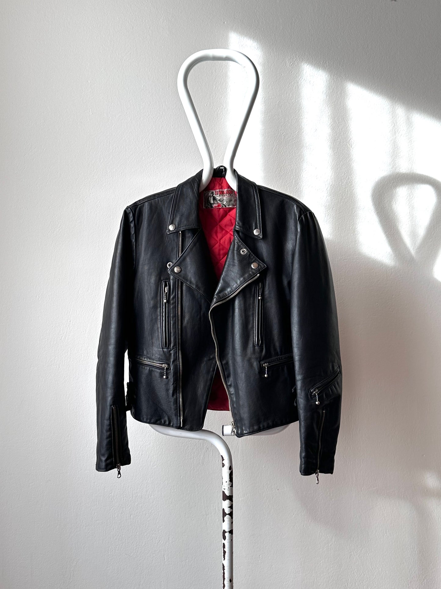 1970's 70's Riders Jacket Biker Jacket Punk rock Vintage Leather jacket Toto Praha Vintage store Vintage clothing Prague Black 70年代 ヴィンテージ ライダース ジャケット 古着 古着屋 ラモーンズ Denmark ユーロ 古着 ヨーロッパ古着 Ewald 