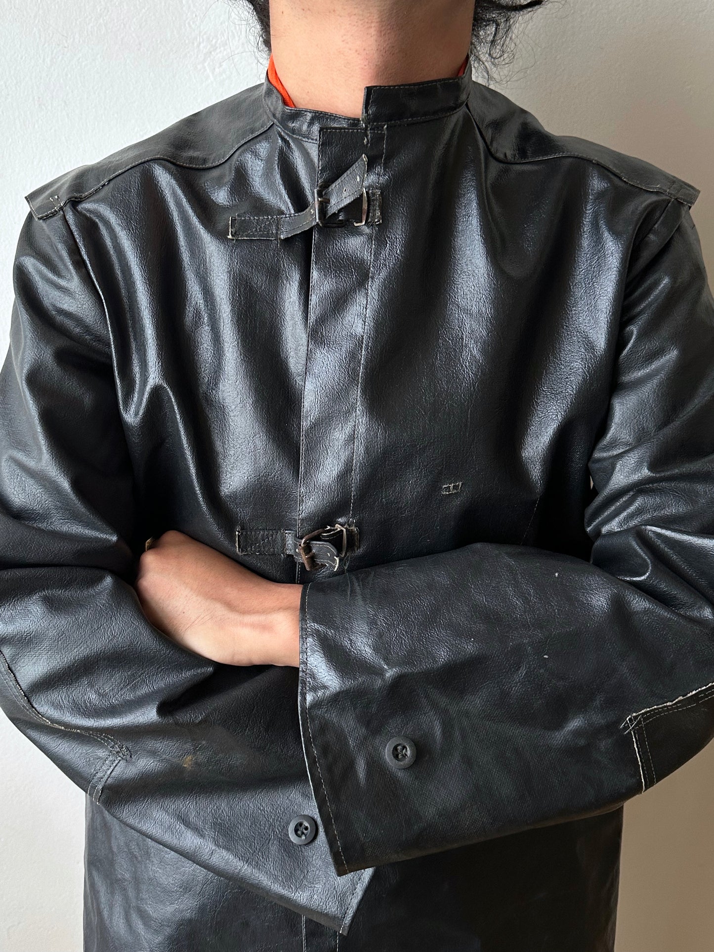 Vintage East German PVC Work Jacket