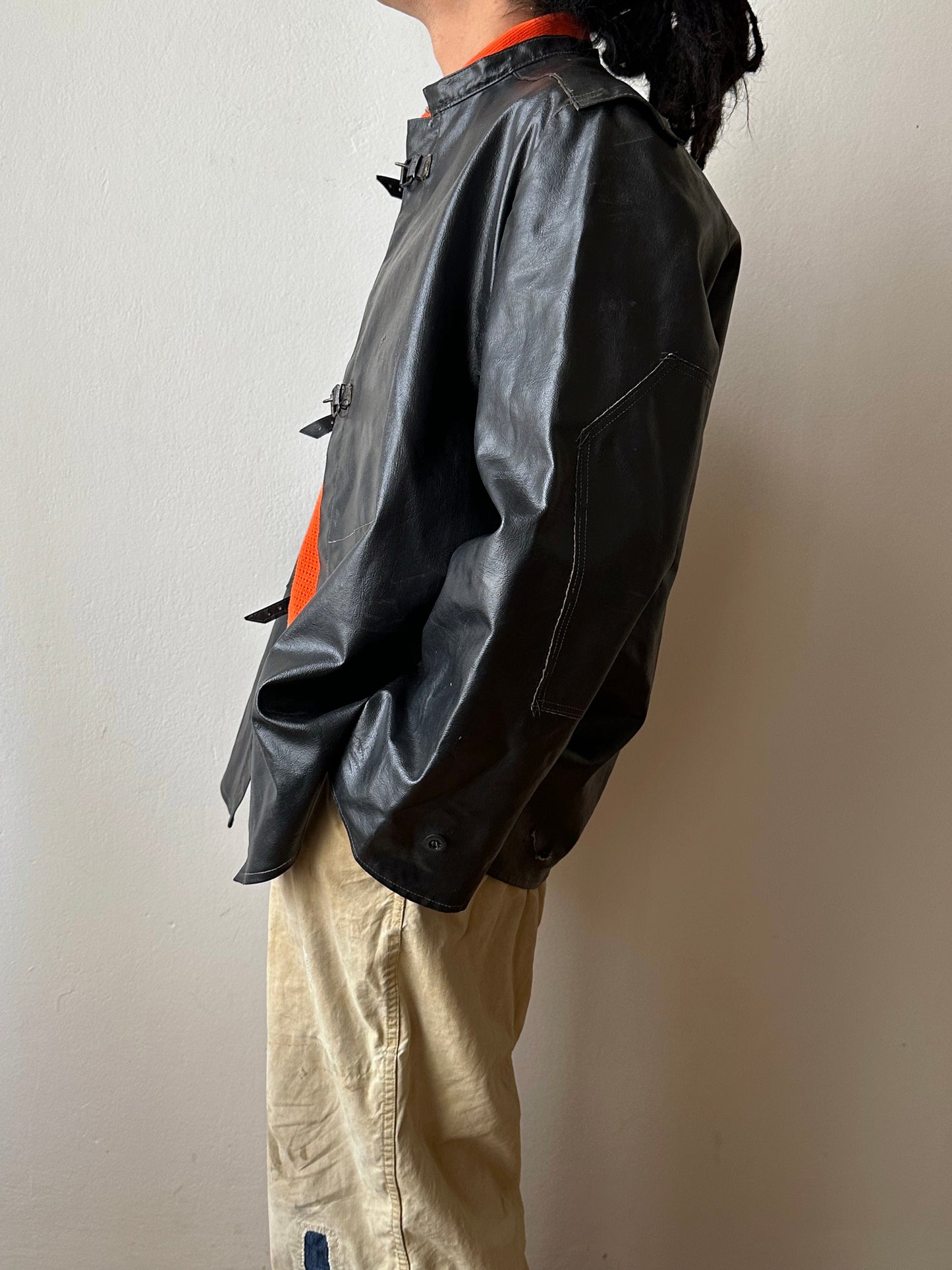 Vintage East German PVC Work Jacket