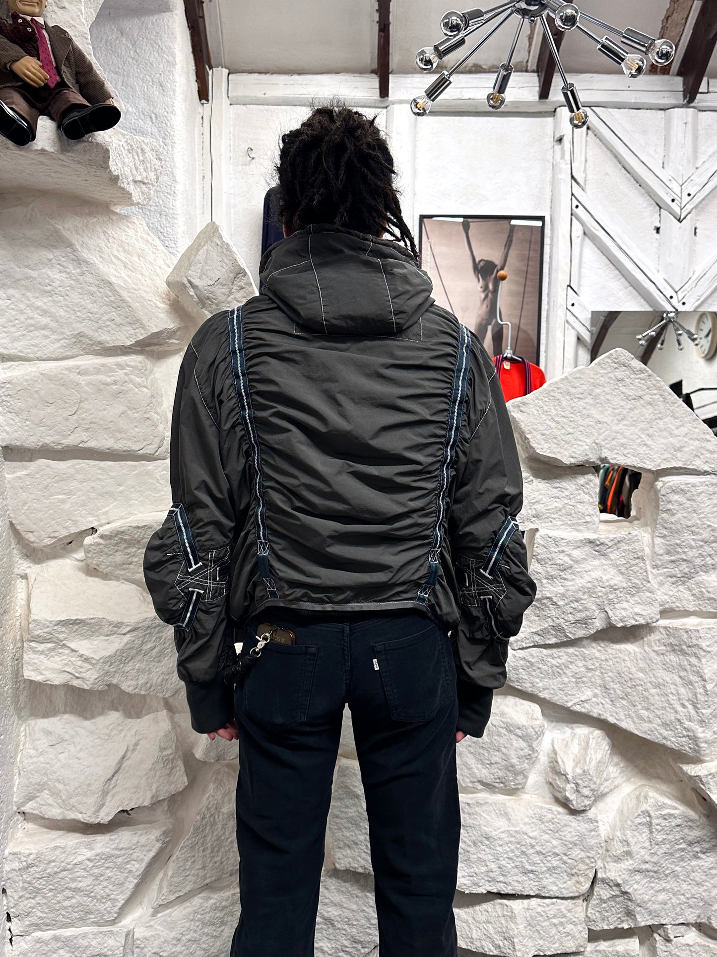 Early 00s JET SET parachute jacket