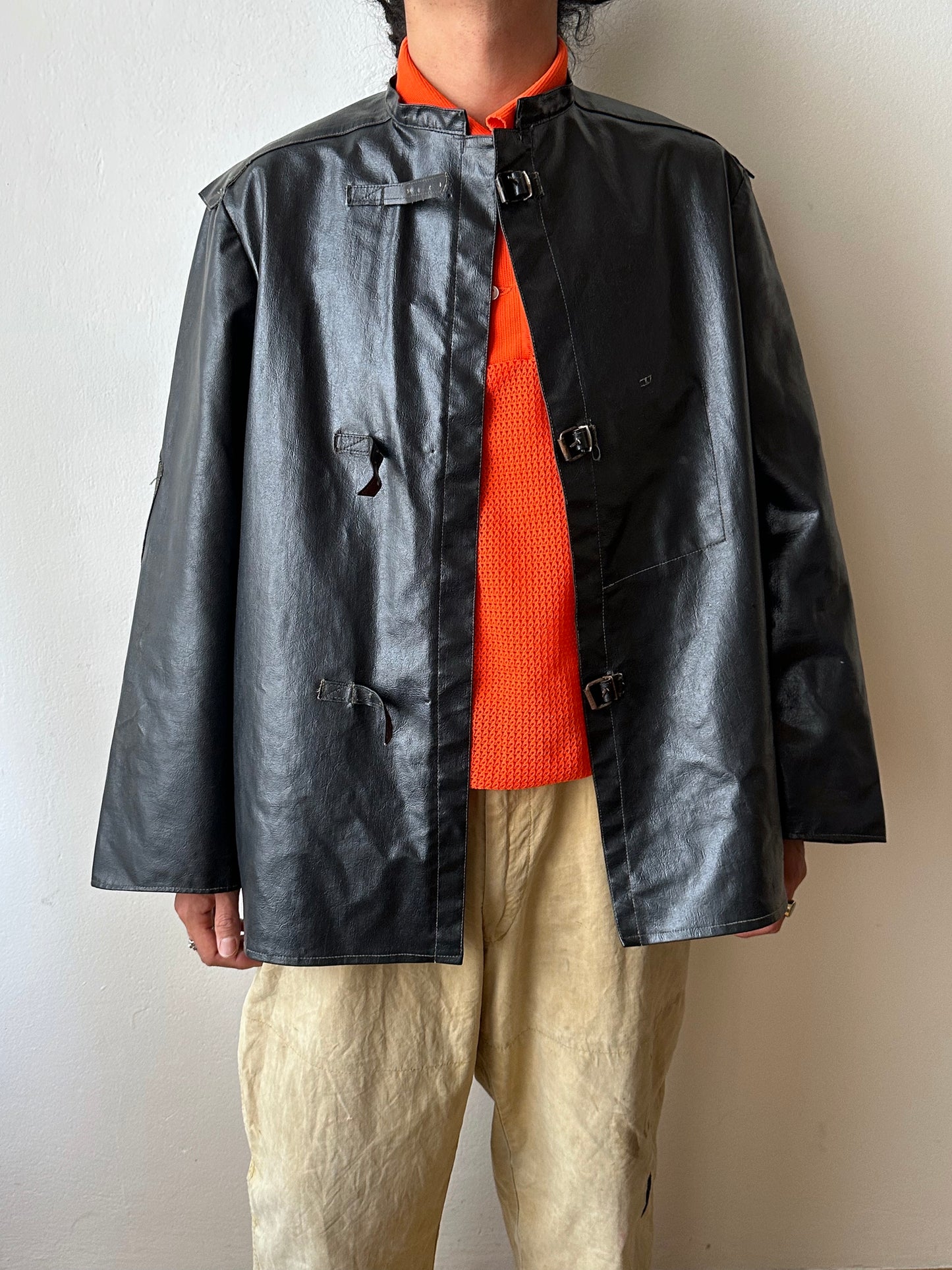 Vintage East German PVC Work Jacket