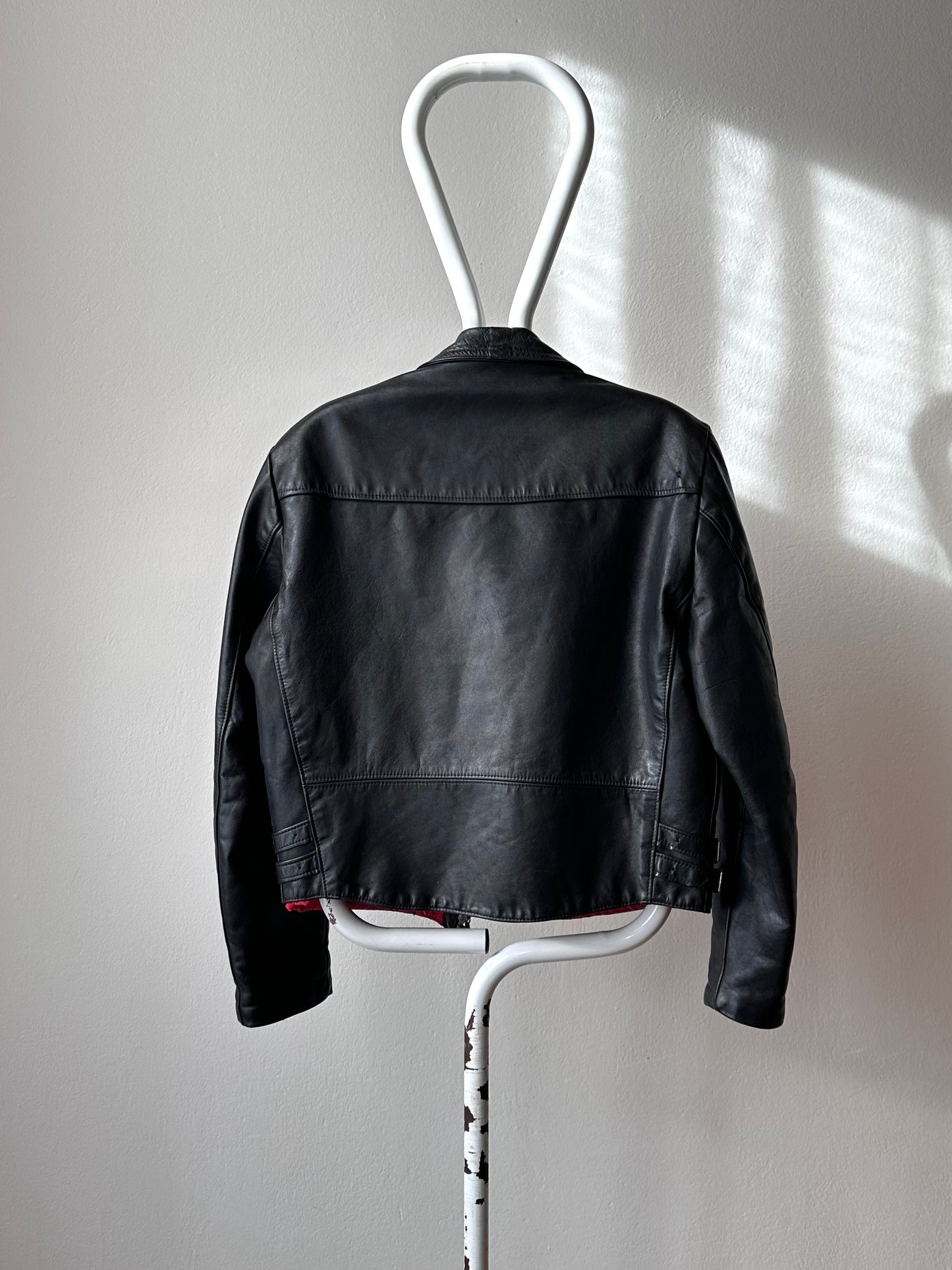 1970's 70's Riders Jacket Biker Jacket Punk rock Vintage Leather jacket Toto Praha Vintage store Vintage clothing Prague Black 70年代 ヴィンテージ ライダース ジャケット 古着 古着屋 ラモーンズ Denmark ユーロ 古着 ヨーロッパ古着 Ewald 