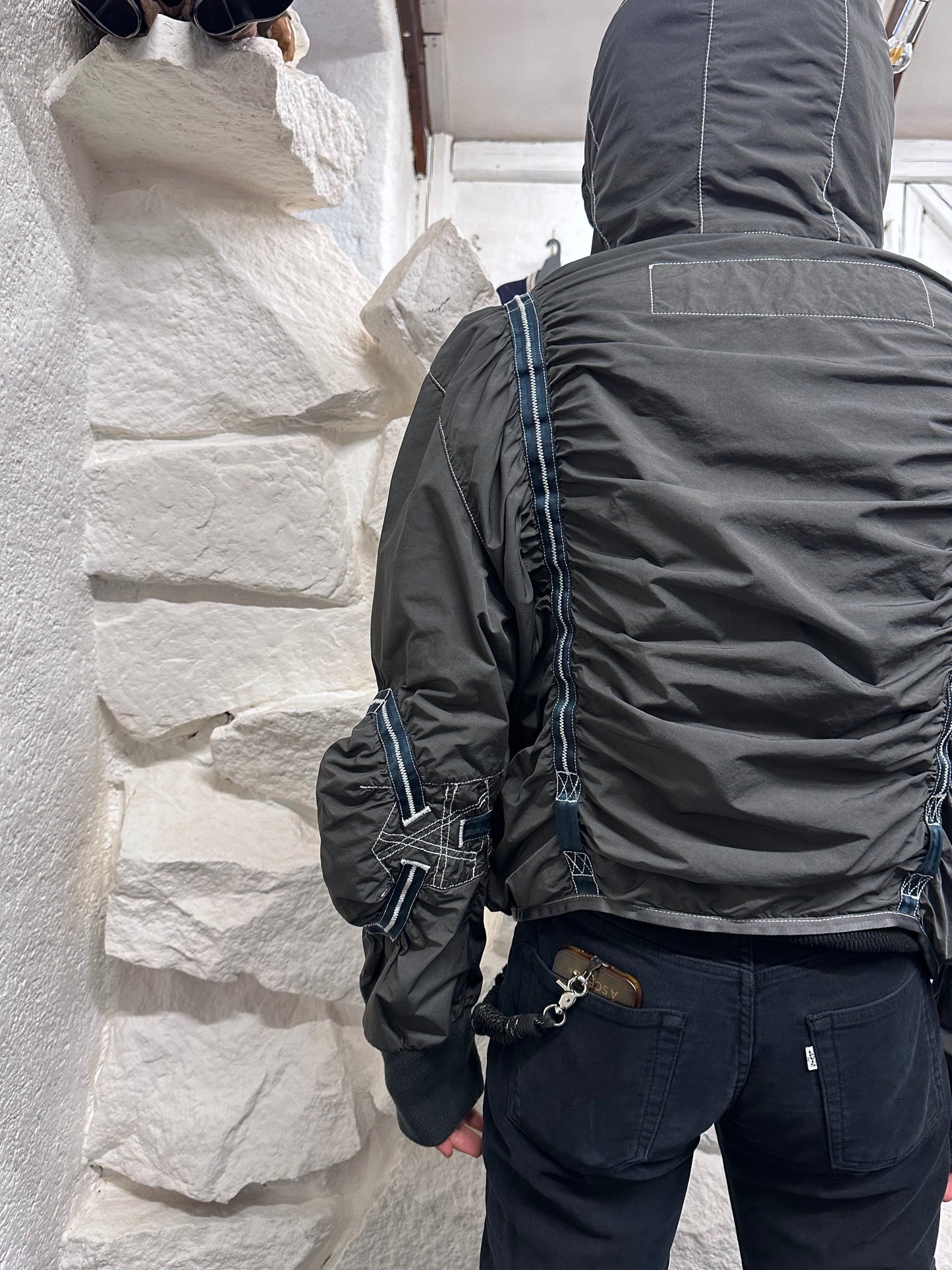 Early 00s JET SET parachute jacket