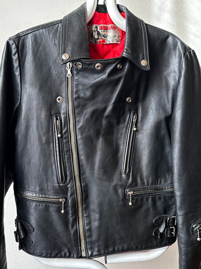 1970's 70's Riders Jacket Biker Jacket Punk rock Vintage Leather jacket Toto Praha Vintage store Vintage clothing Prague Black 70年代 ヴィンテージ ライダース ジャケット 古着 古着屋 ラモーンズ Denmark ユーロ 古着 ヨーロッパ古着 Ewald 