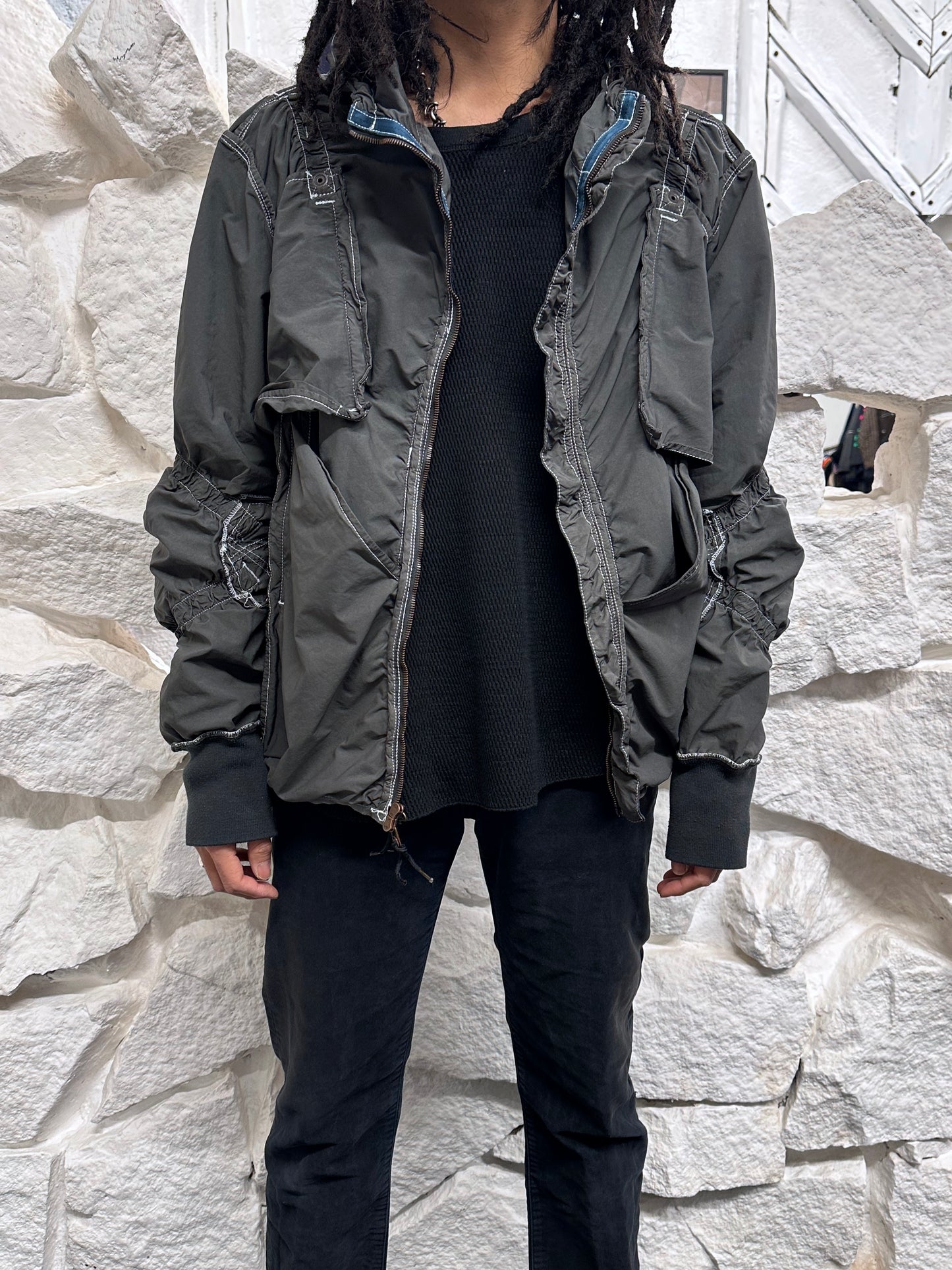 Early 00s JET SET parachute jacket