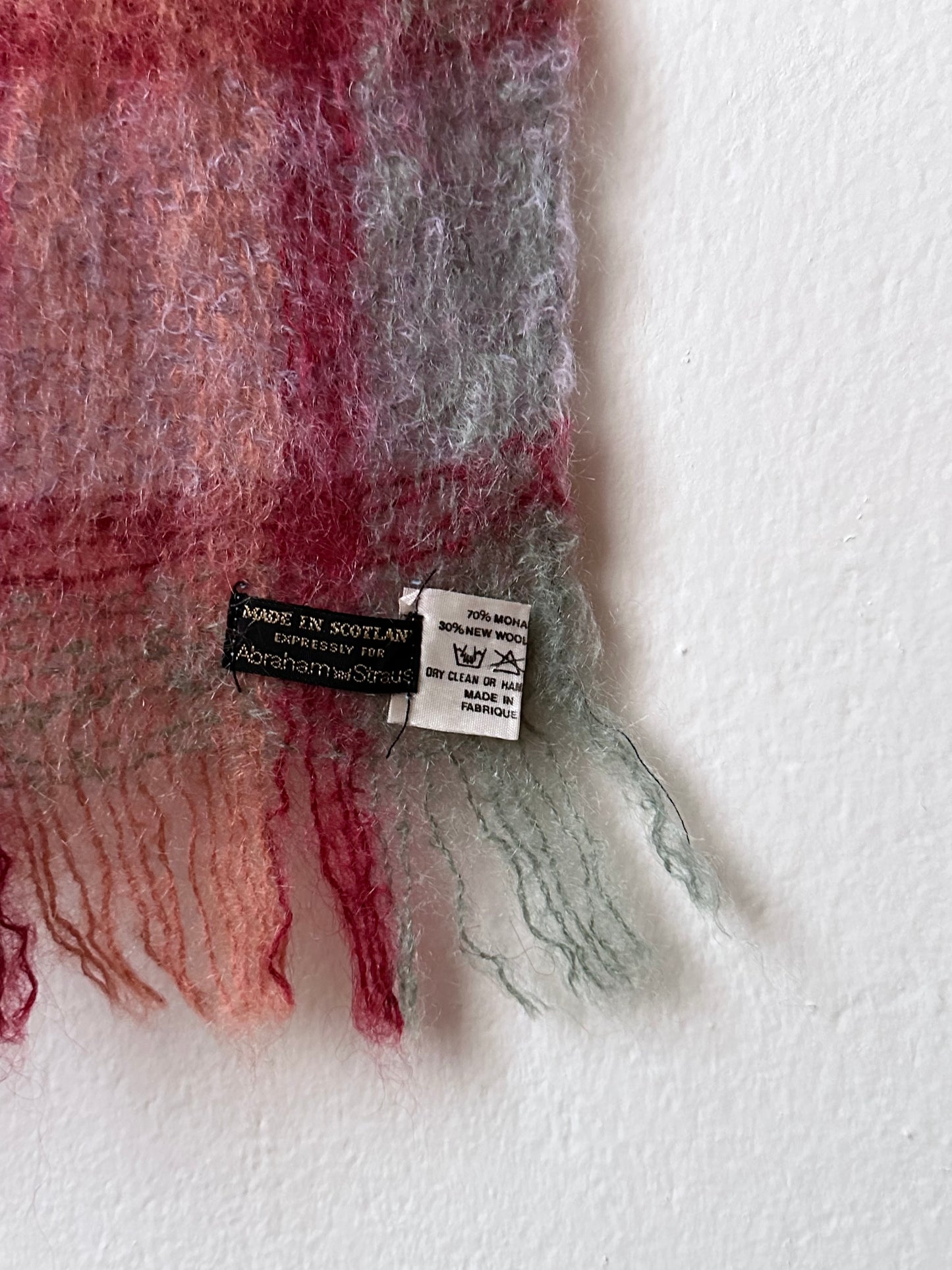 mohair wool scarf made in scotland