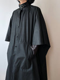 diolen black coat jacket  poncho 1970s 70s 1970's 70's