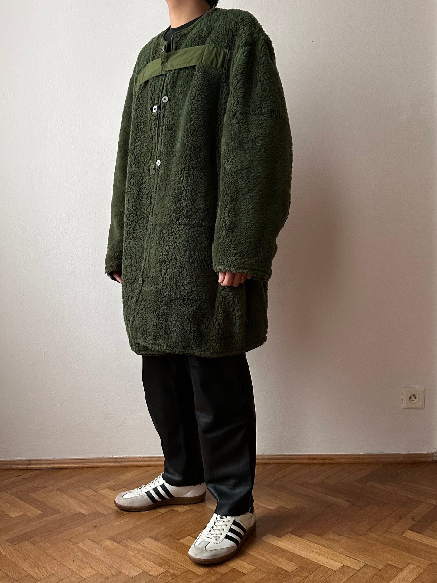 Swedish army M59 field coat with boa liner