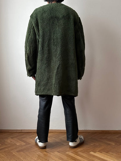 Swedish army M59 field coat with boa liner