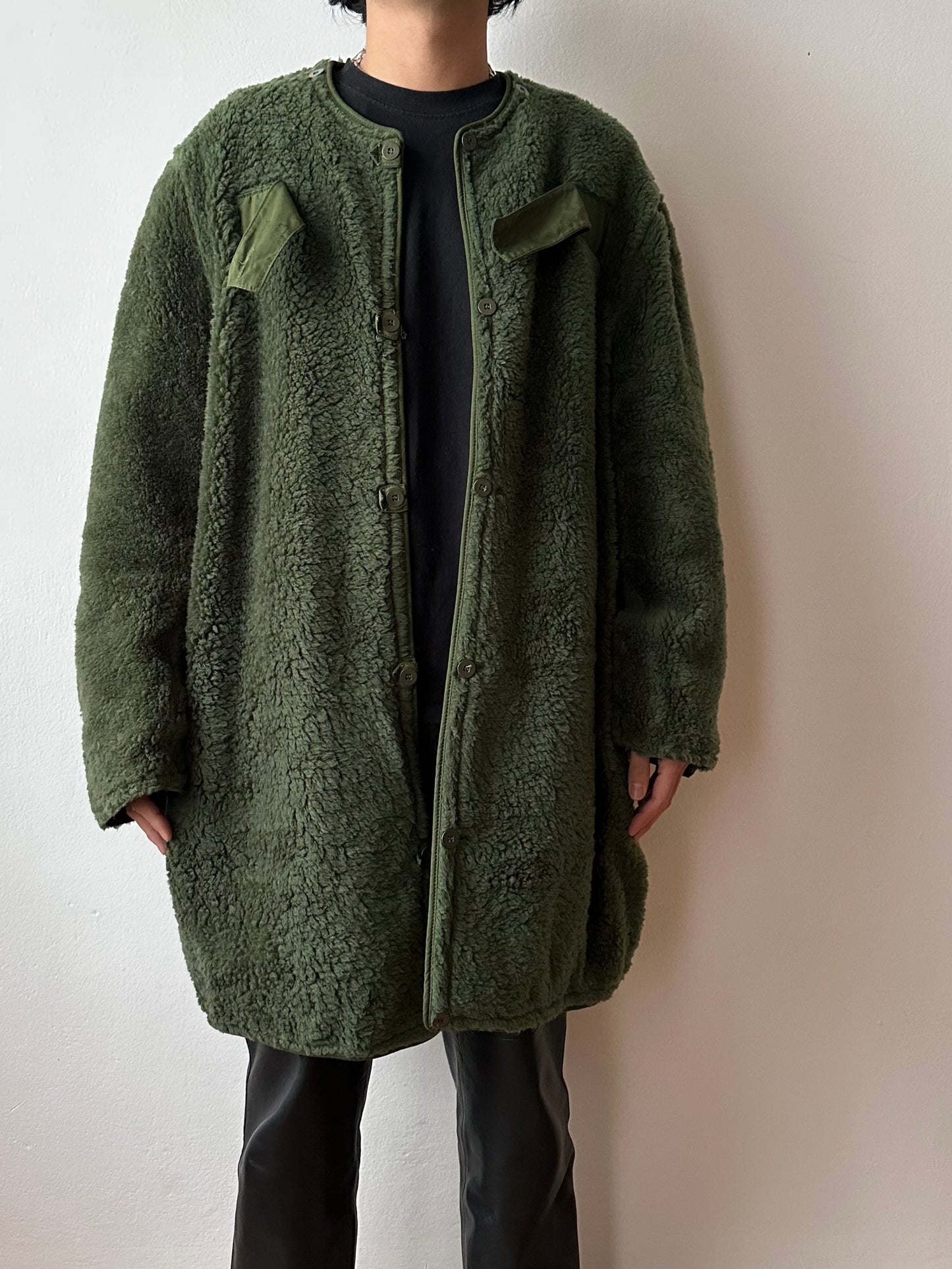 Swedish army M59 field coat with boa liner